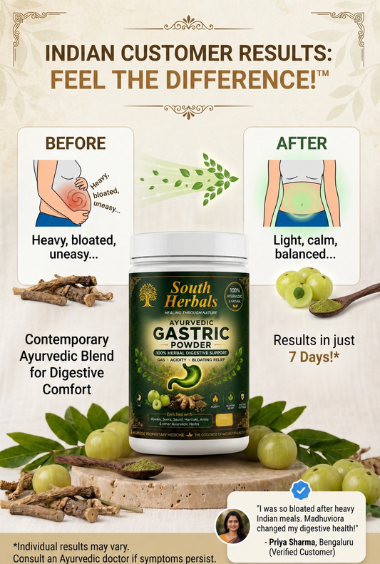 South Herbals Ayurvedic Gastric Powder - Gas & Bloating Relief