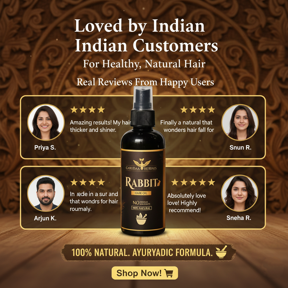 Rabbit Herbal Hair Oil – 100% Stronger, Healthier Growth