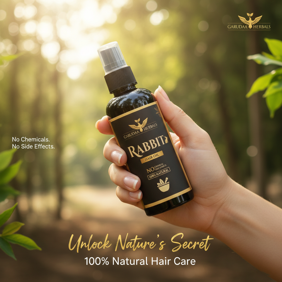 Rabbit Herbal Hair Oil – 100% Stronger, Healthier Growth
