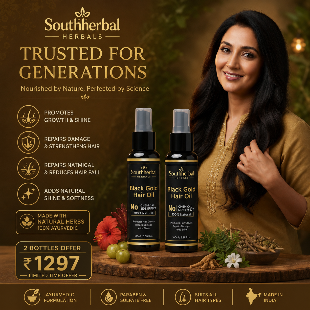 Black Gold Hair oil