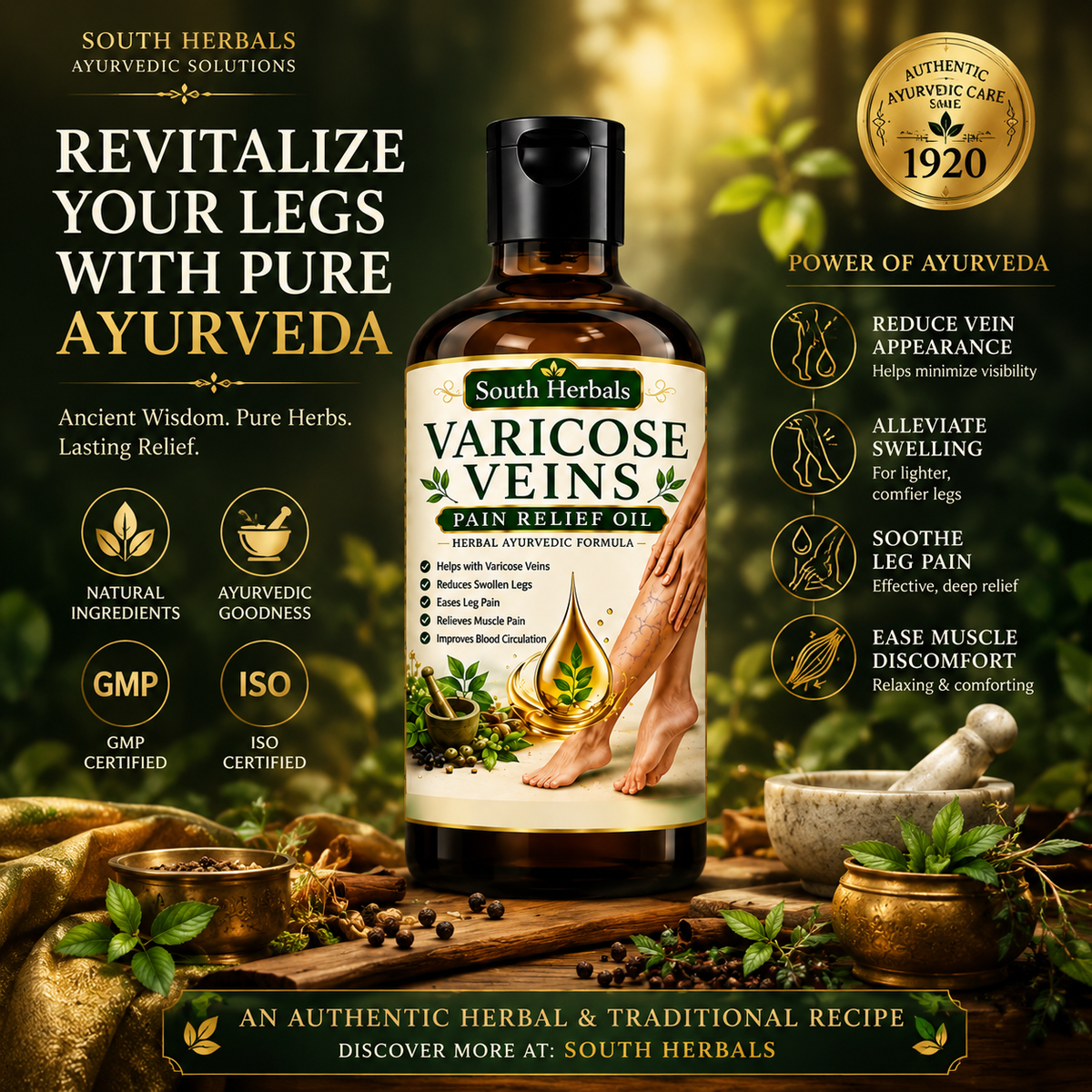 VARICOSE VEINS PAIN RELIEF OIL - Ayurveda Oil Relief 60 Days Challenge