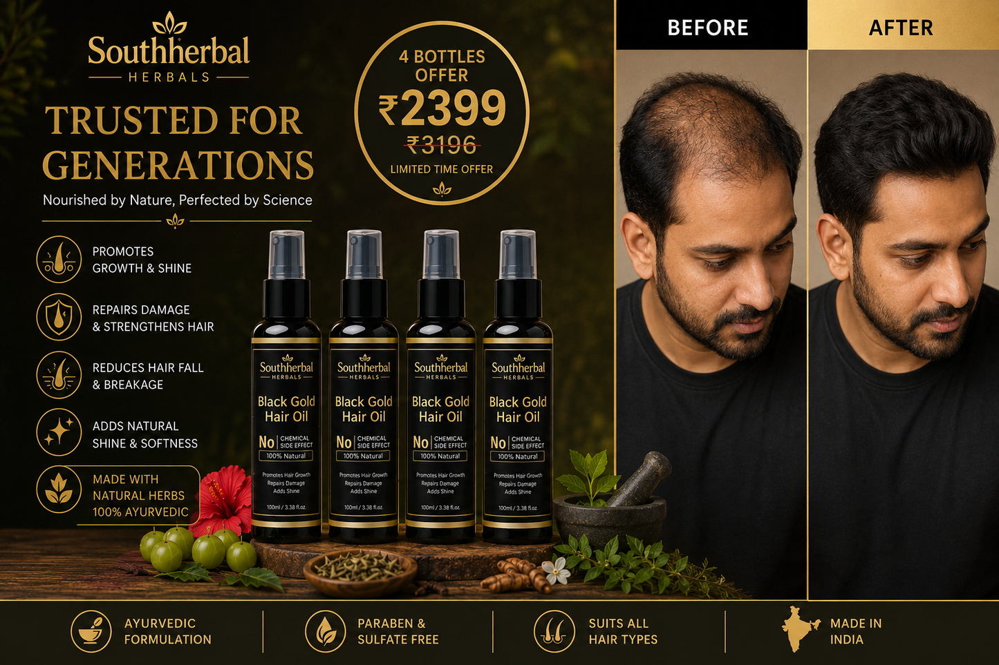 Black Gold Hair oil