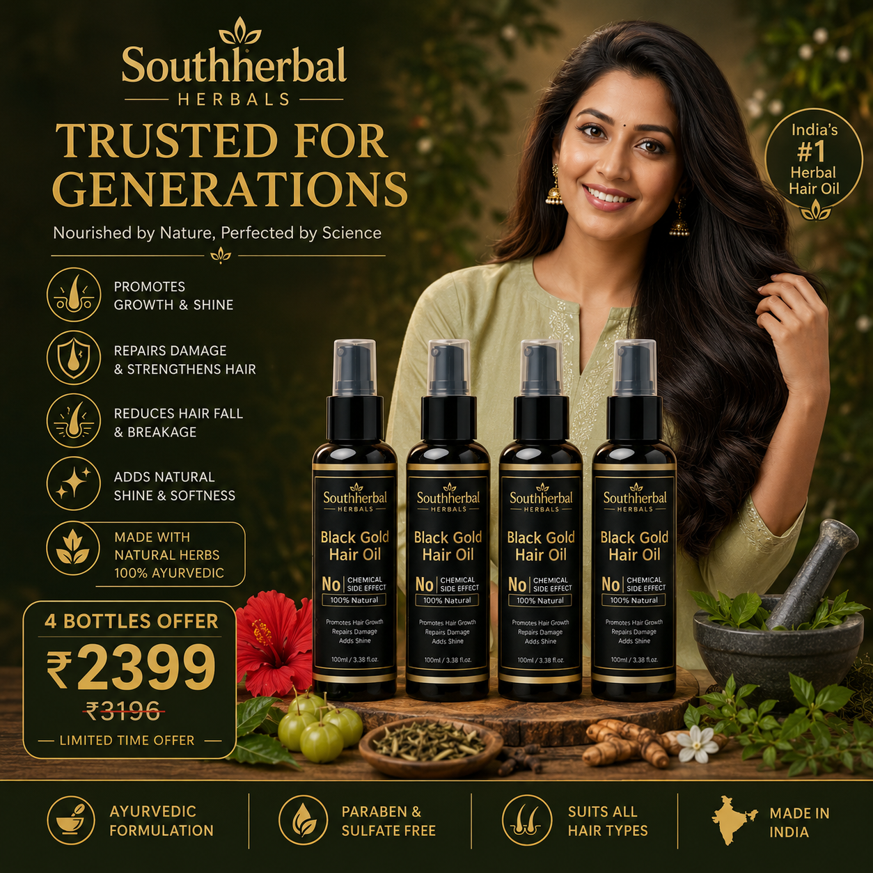 Black Gold Hair oil