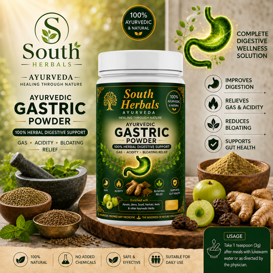 South Herbals Ayurvedic Gastric Powder - Gas & Bloating Relief